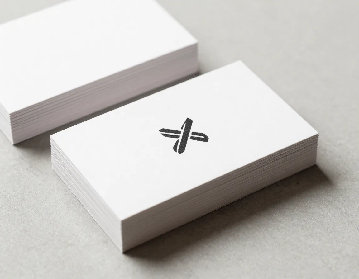 Standard business cards with professional finish