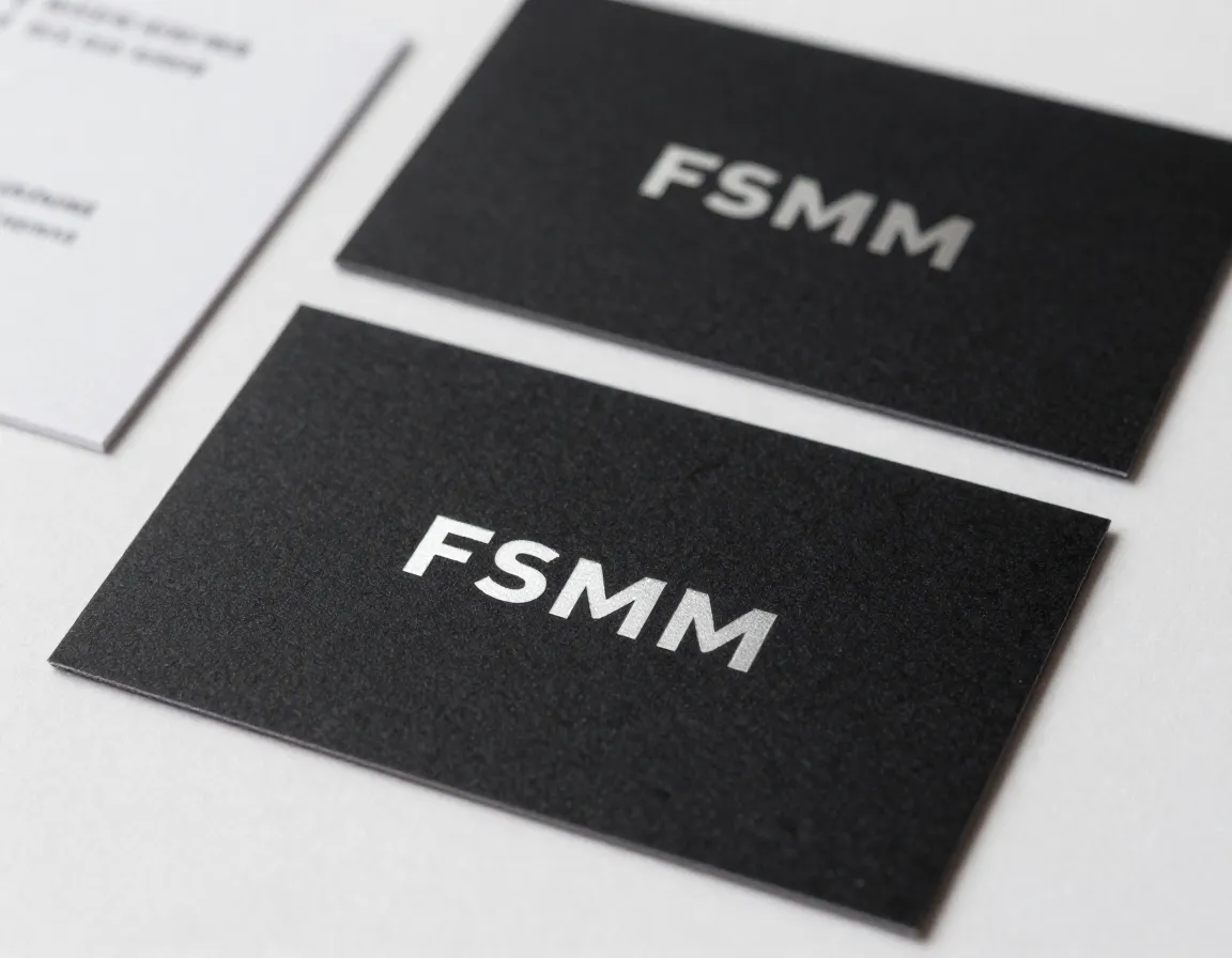 Premium business cards with special finishes